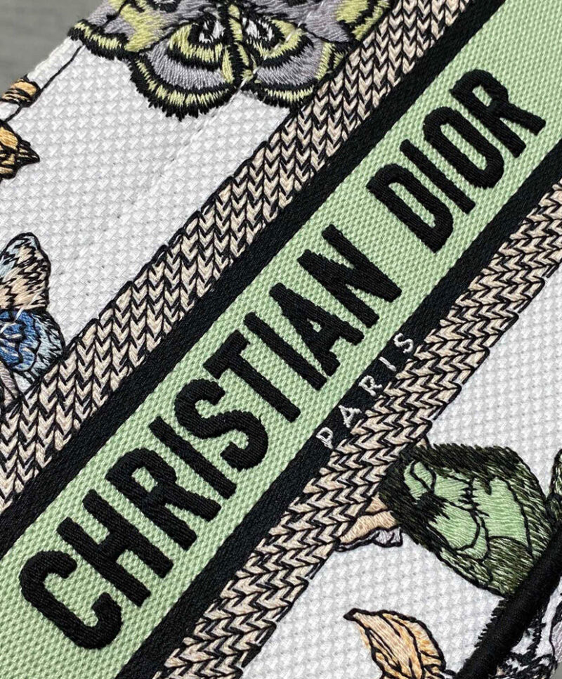 Christian Dior Mini Dior Book Tote With Strap